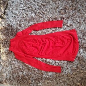 Express Red Long Sleeve Mini Dress turtleneck